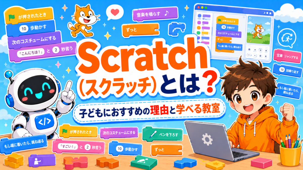 Scratch（スクラッチ）とは？子どもにおすすめの理由と学べる教室