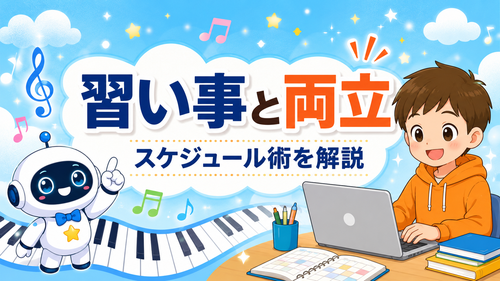 ピアノ・水泳と両立できる？プログラミング教室の週間スケジュール術