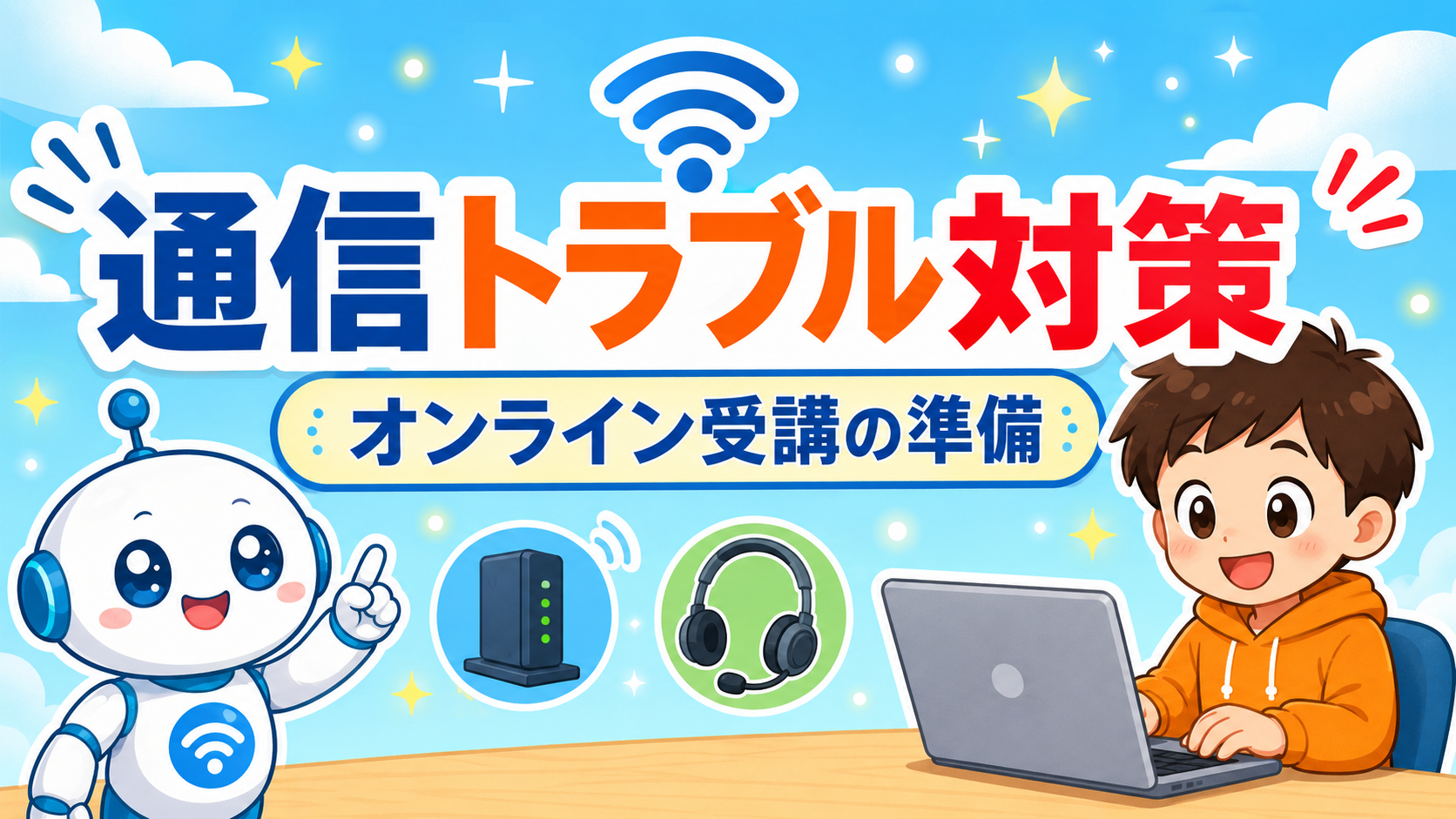 オンライン受講の通信トラブル対処法