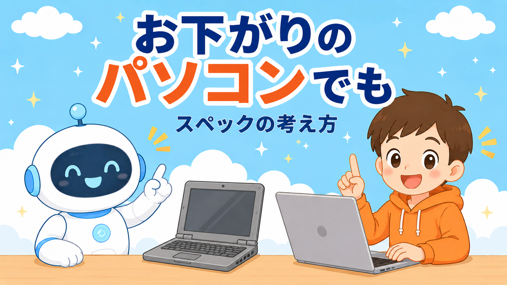 お下がりのパソコンでも始められる？スペックの考え方
